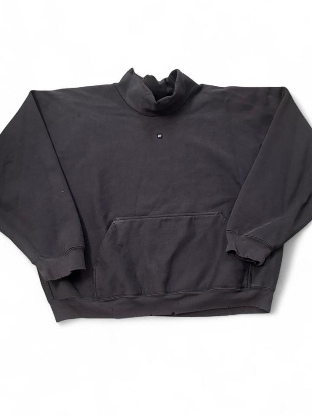 Yeezy Gap Plum Purple Distressed Mock Neck Sweatshirt (M)
